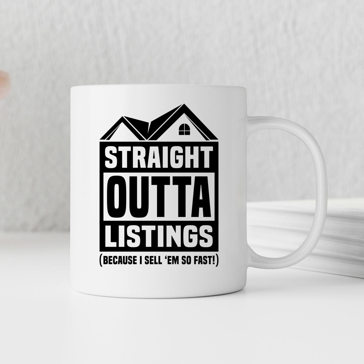 Real Estate Mug – Funny Realtor Gift | Ceramic Coffee Cup for Agents