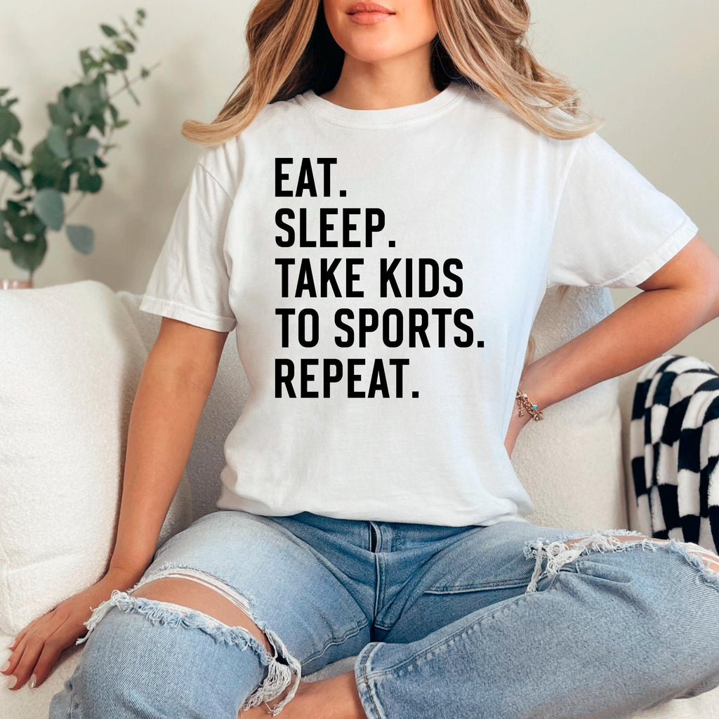 Sports Mom Graphic Tee – Soft Cotton Comfort Shirt for Parenting Hustle