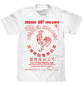 Sriracha Label T-Shirt - White