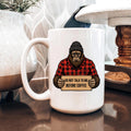 Funny Bigfoot Mug – Grumpy Sasquatch Coffee Cup | Don’t Talk Before Coffee