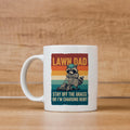 Funny Dad Mug - Vintage Raccoon Coffee Cup | Lawn Care Gift, Dad Humor Present