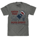 Retro Catch That Pepsi Spirit Soda Logo T-Shirt - Graphite Heather