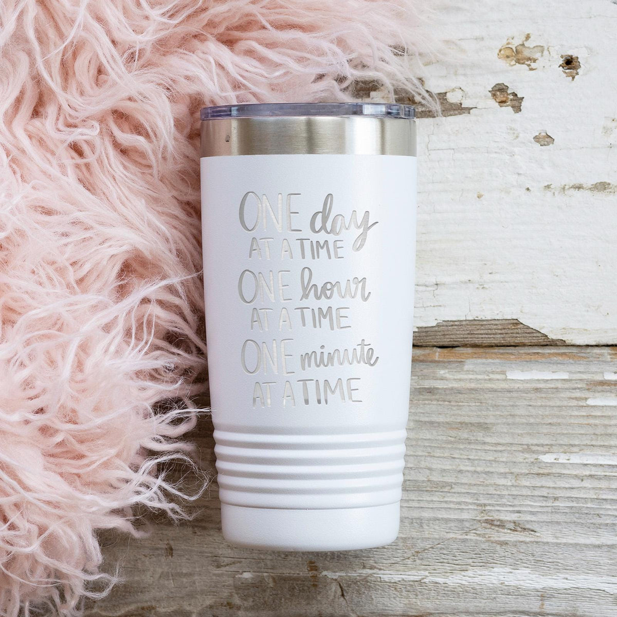 Inspirational Stainless Steel Tumbler – Double Wall Insulated 20 Ounce Cup
