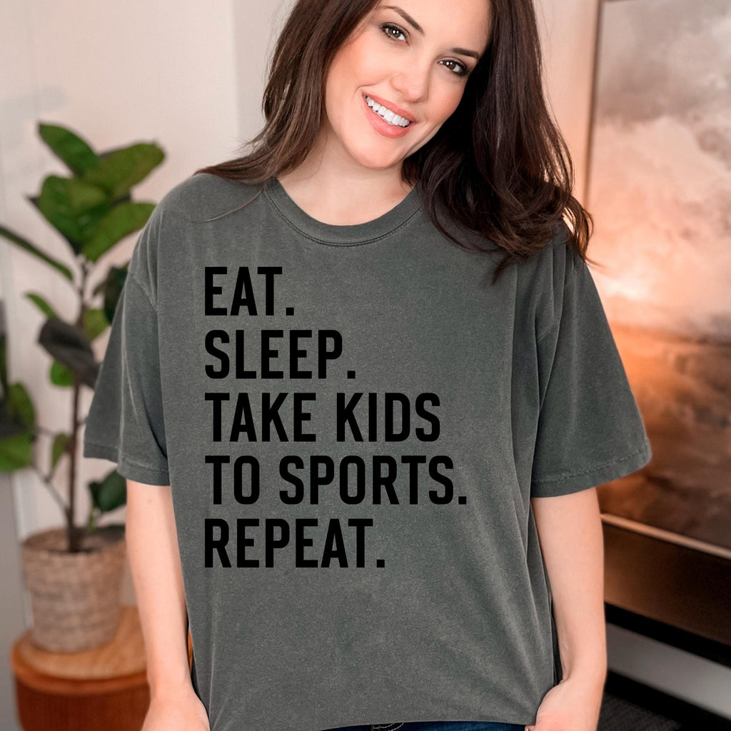 Sports Mom Graphic Tee – Soft Cotton Comfort Shirt for Parenting Hustle