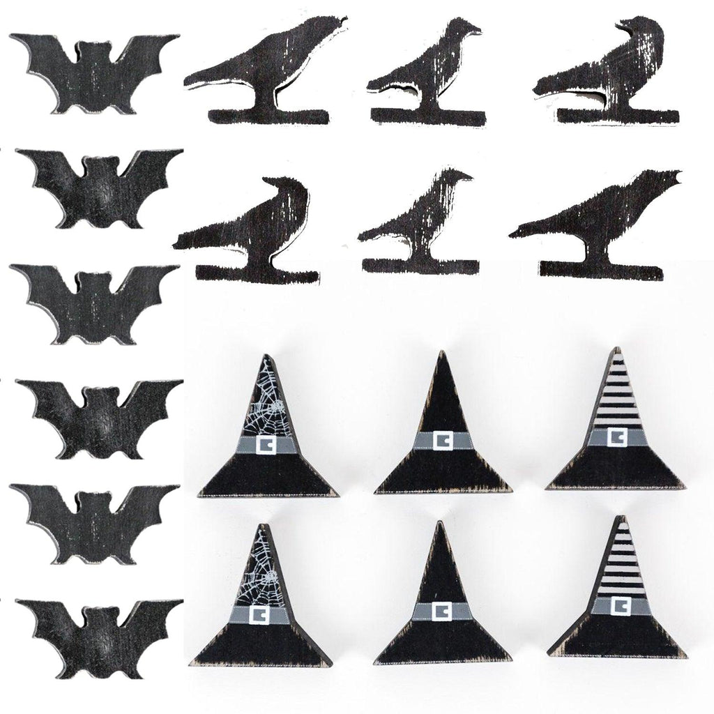 Halloween Wood 6pk