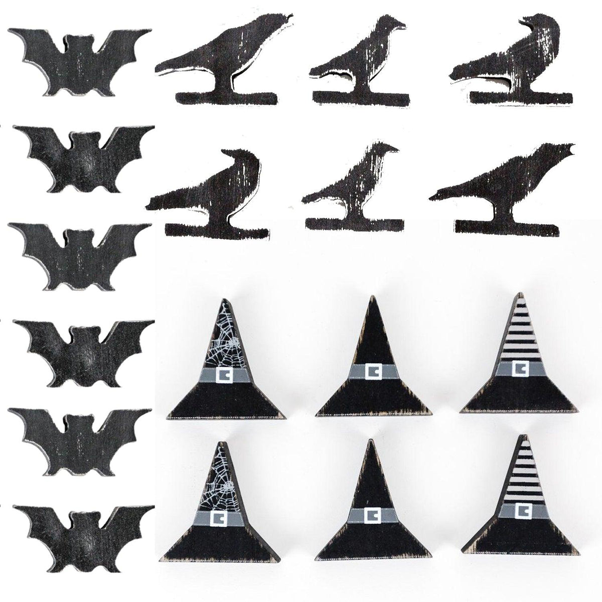 Halloween Wood 6pk