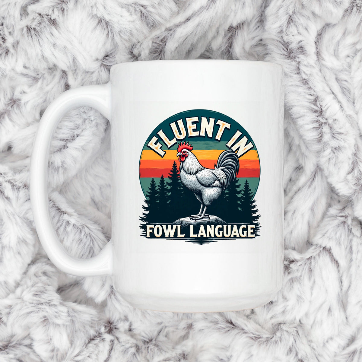 Funny Chicken Coffee Cup - Farm Humor Mug With Rooster Design | Ceramic, Dishwasher Safe