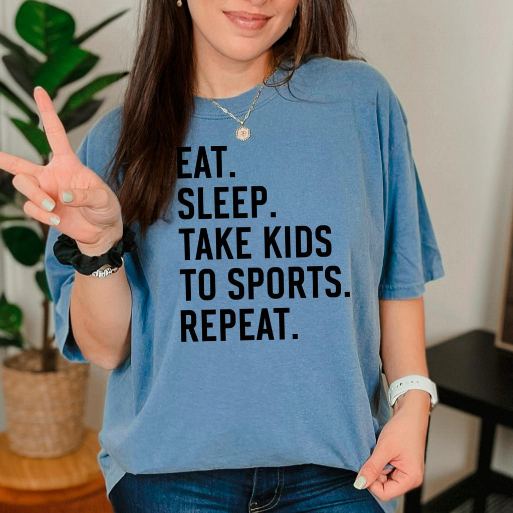 Sports Mom Graphic Tee – Soft Cotton Comfort Shirt for Parenting Hustle