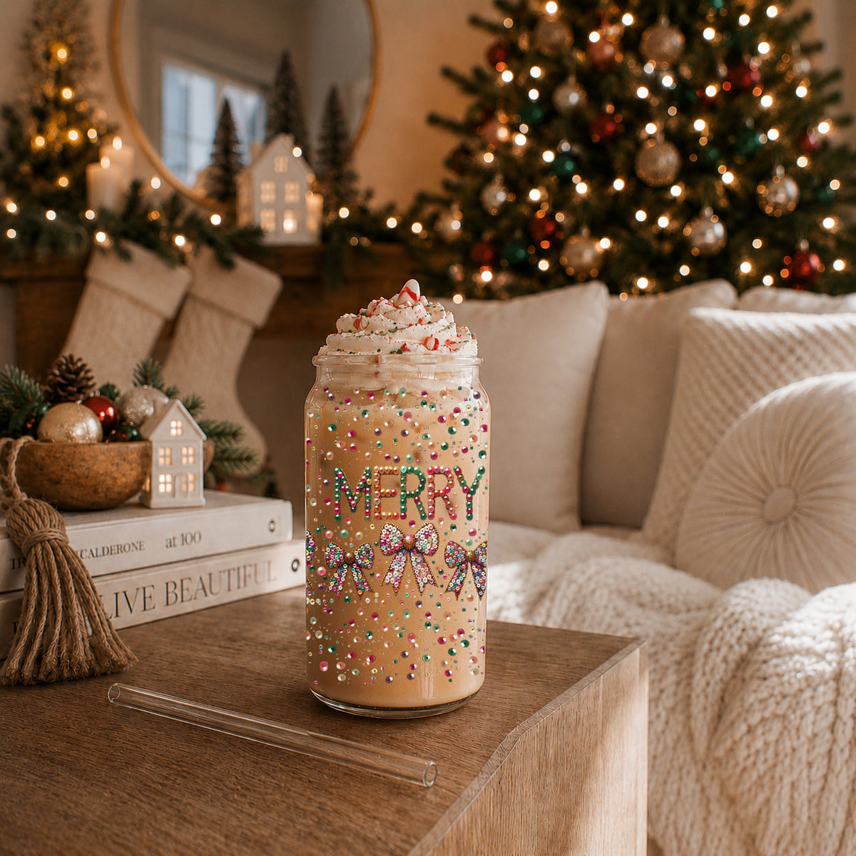 Sequin MERRY 17oz