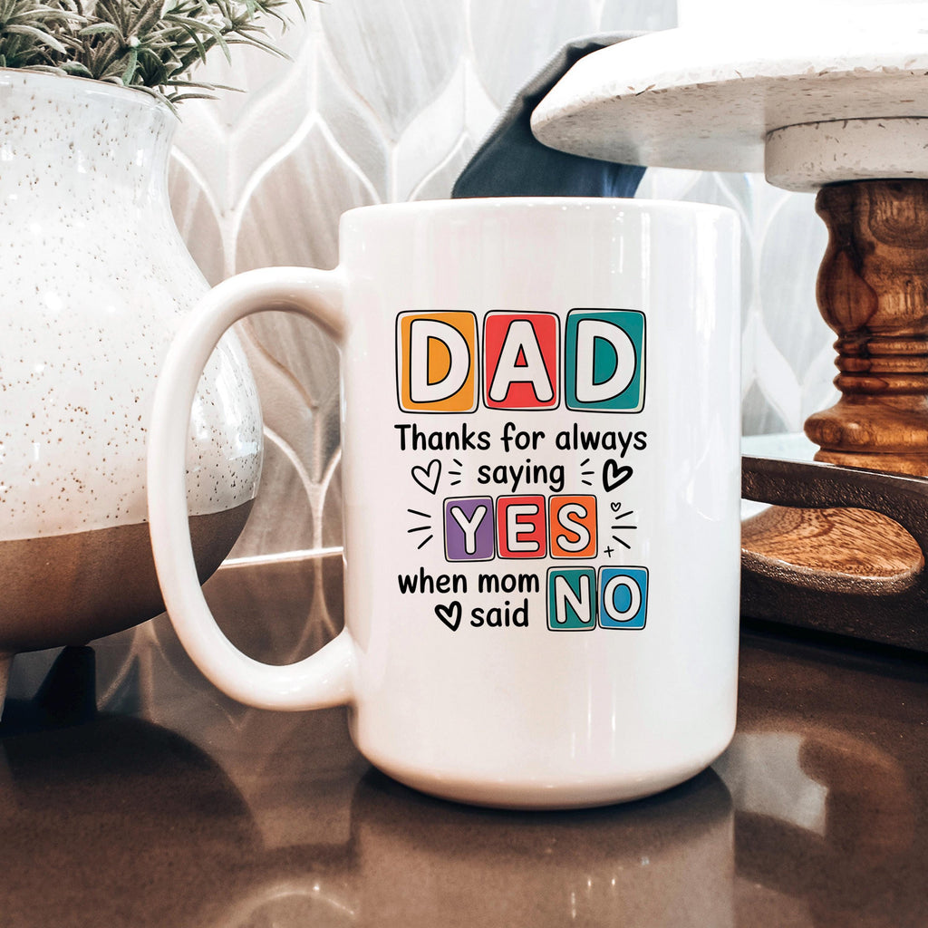 Funny Dad Coffee Mug – Ceramic, Dishwasher Safe Gift for Father's Day