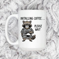 Funny Raccoon Mug - Ceramic Coffee Cup | Coworker Gift, Dishwasher Safe