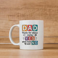 Funny Dad Coffee Mug – Ceramic, Dishwasher Safe Gift for Father's Day