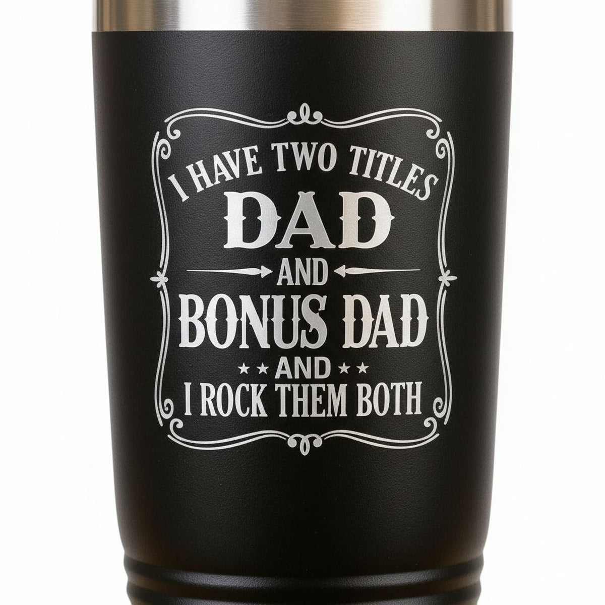 Bonus Dad Tumbler - 20 Oz Insulated Travel Mug | Father's Day Gift