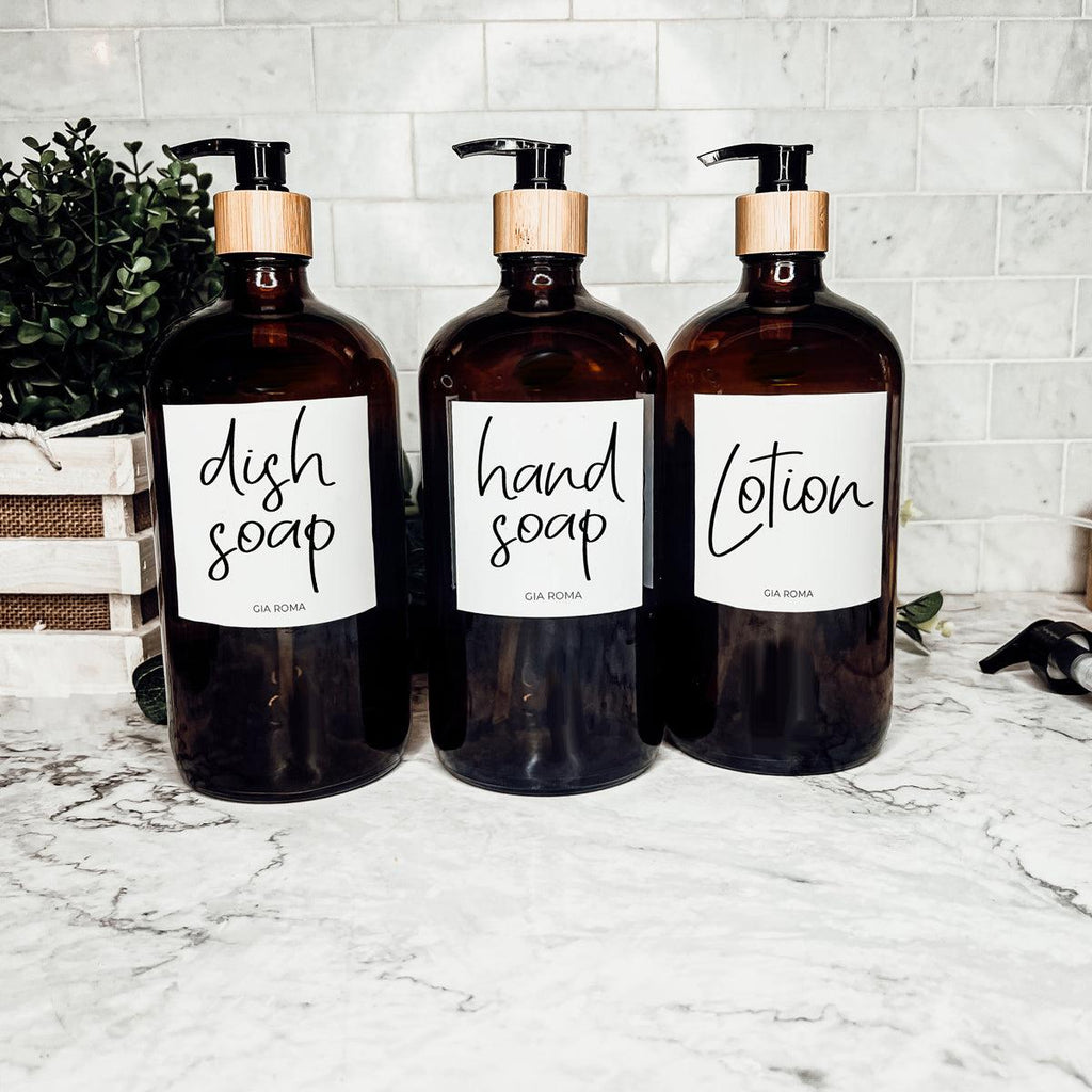 32oz Glass Amber
