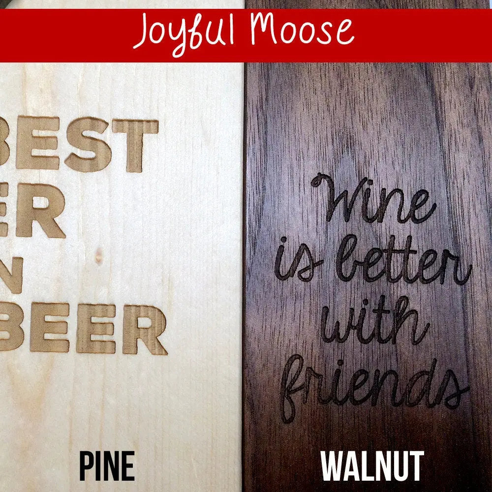 Personalized Wood Sign | Engraved Bottle Opener with Rustic Mountain Cabin Decor & Family Name
