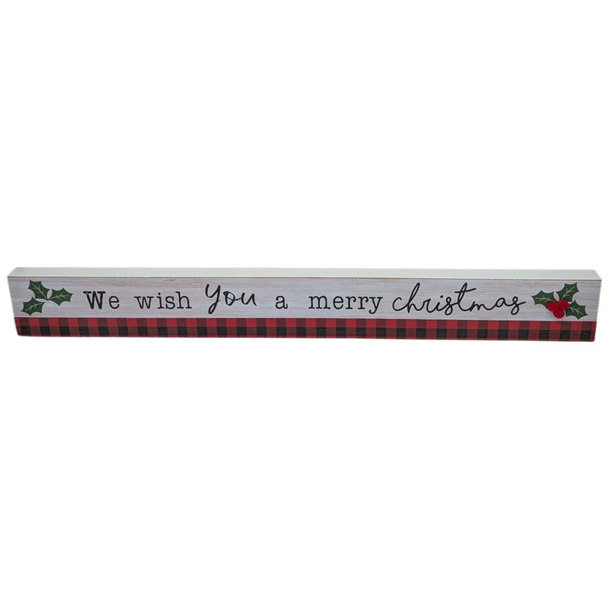 We Wish You a Merry Christmas - Tabletop Shelf Sitter