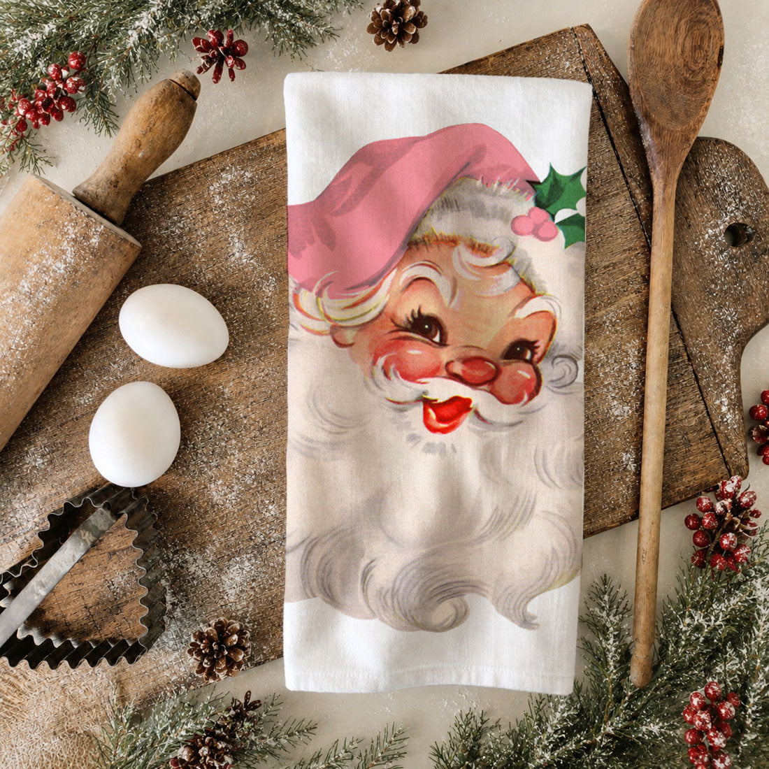 Pink Santa Vintage