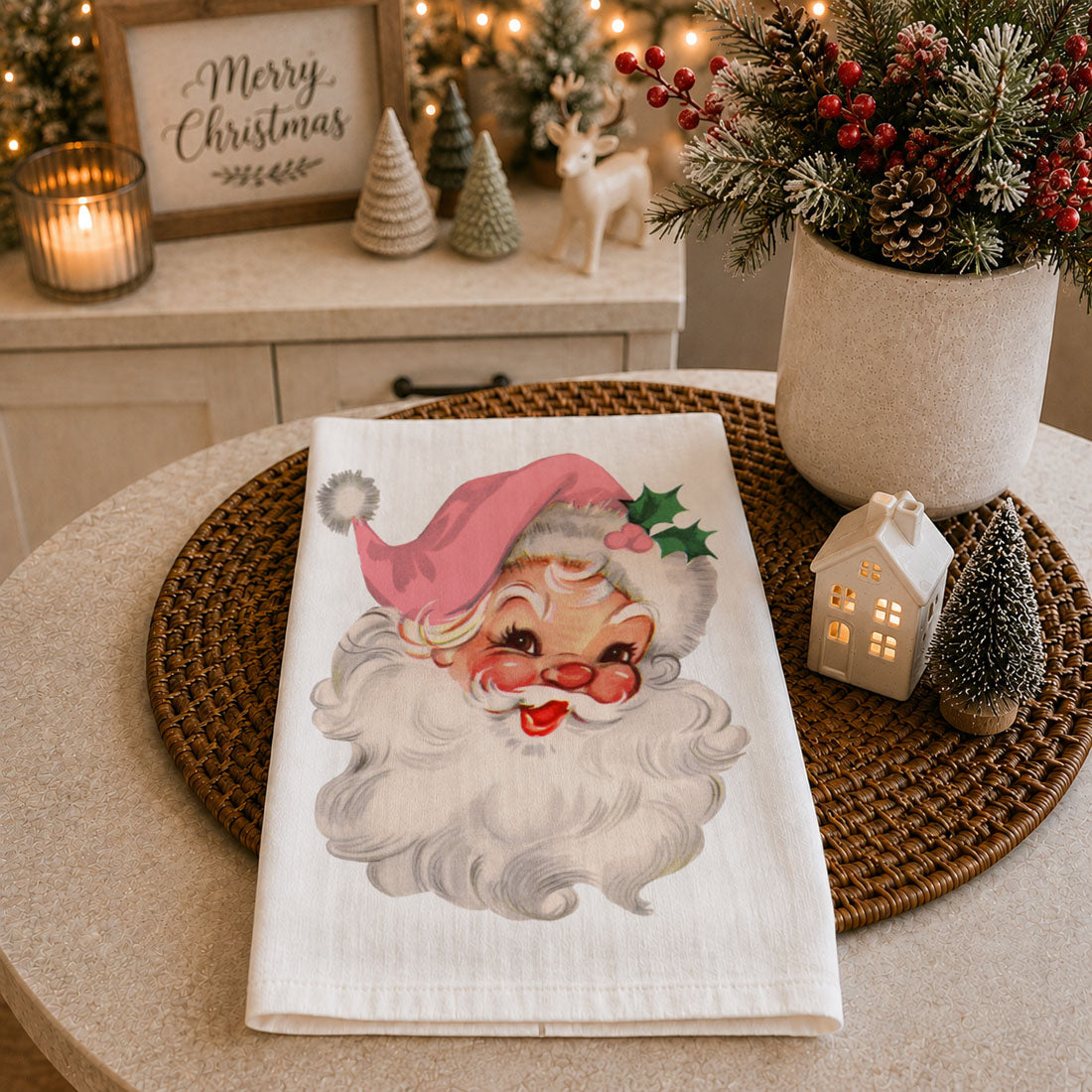 Pink Santa Vintage