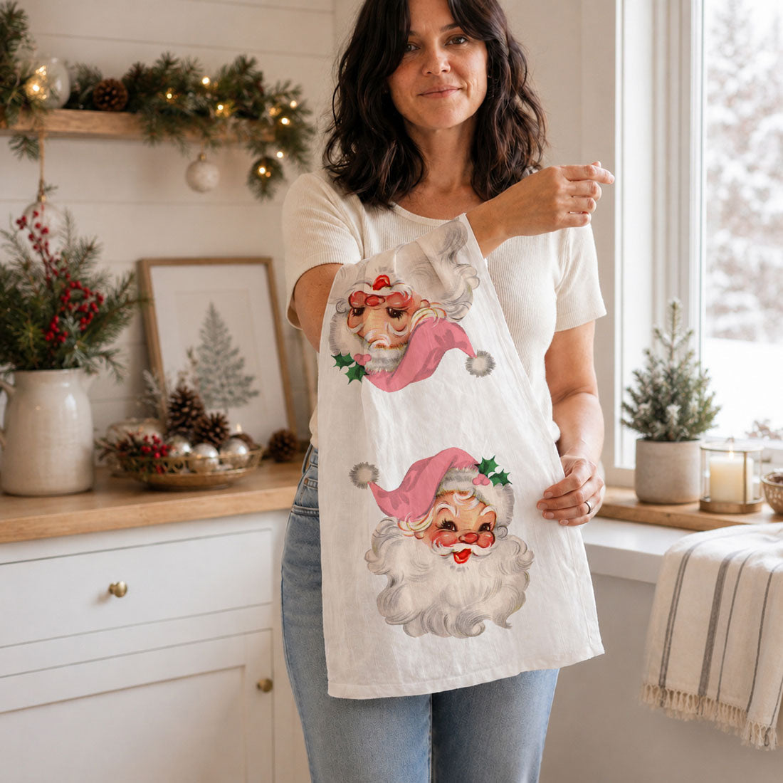 Pink Santa Vintage