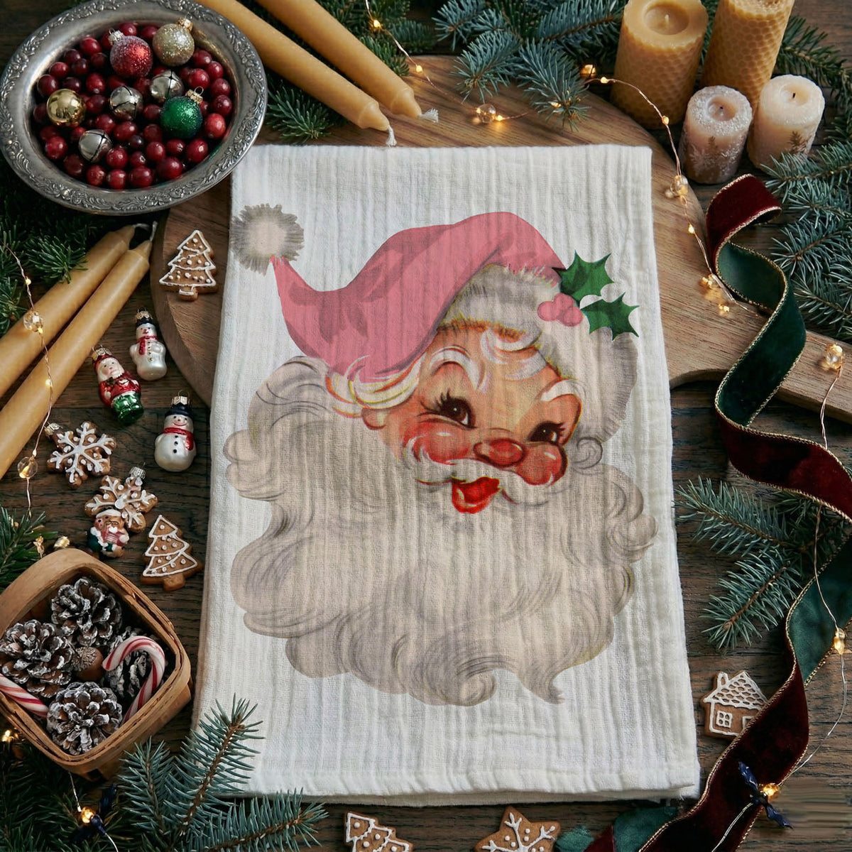 Pink Santa Vintage