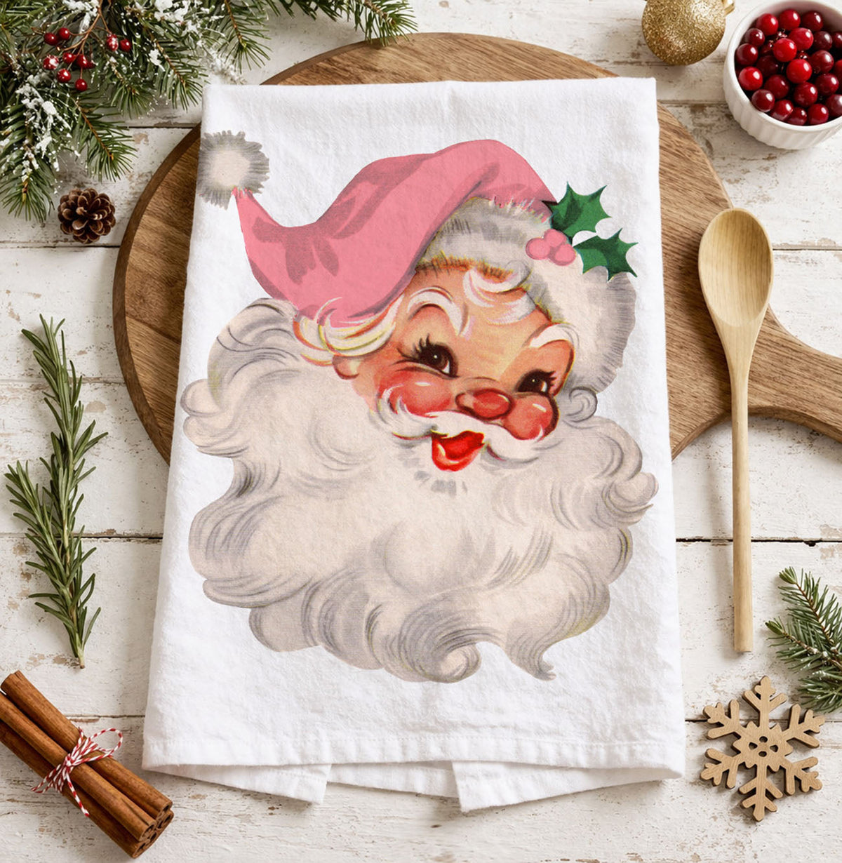 Pink Santa Vintage