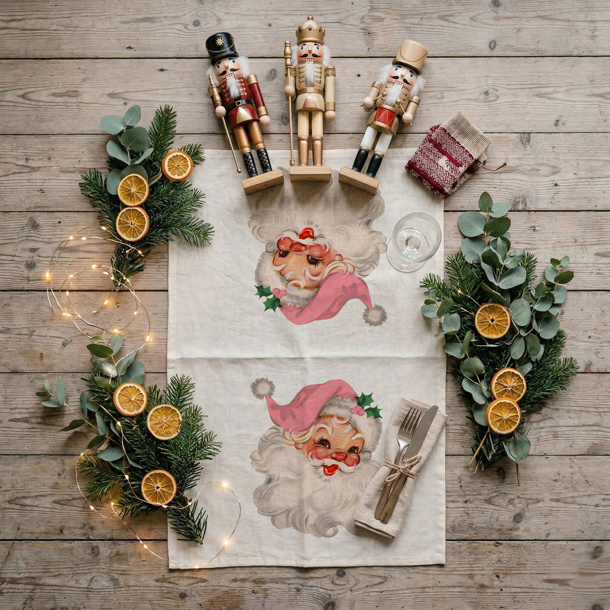 Pink Santa Vintage