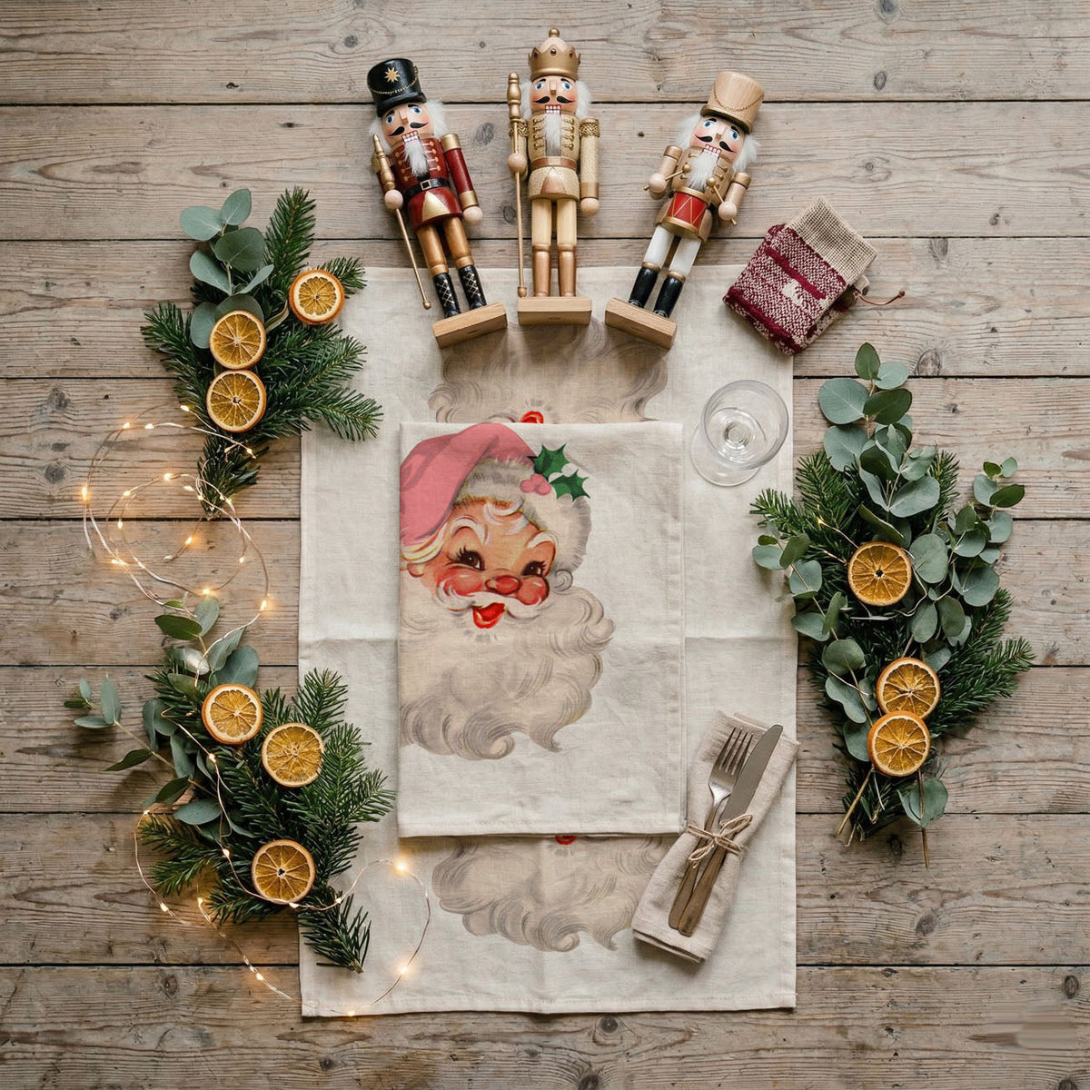 Pink Santa Vintage