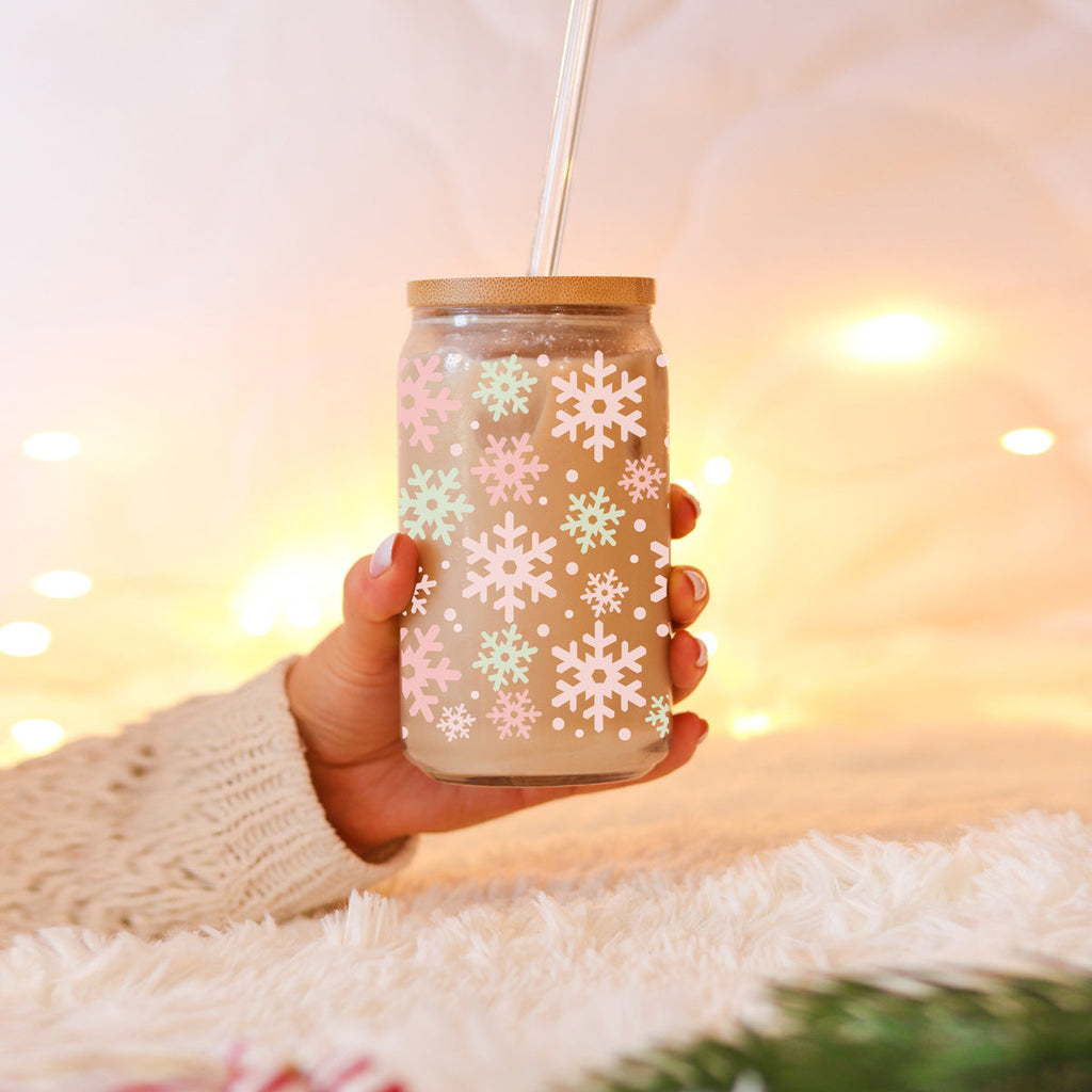 Pastel Snowflakes 17oz