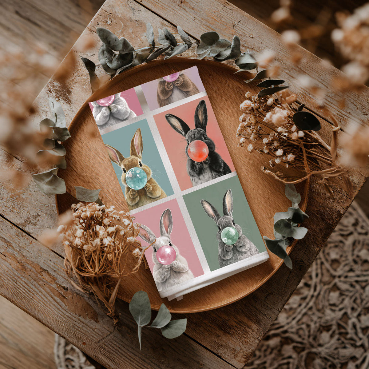 Bunny Bubbles Towel